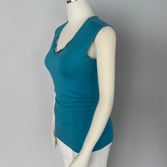 NWT WHBM Bar Hardware Sleeveless Top Size X Small - Picture 4 of 16